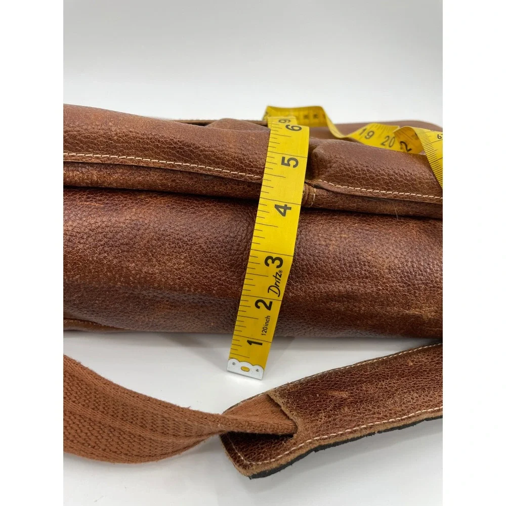 AmeriLeather Messenger Bag Mens Large Brown Leather Crossbody Satchel Vintage